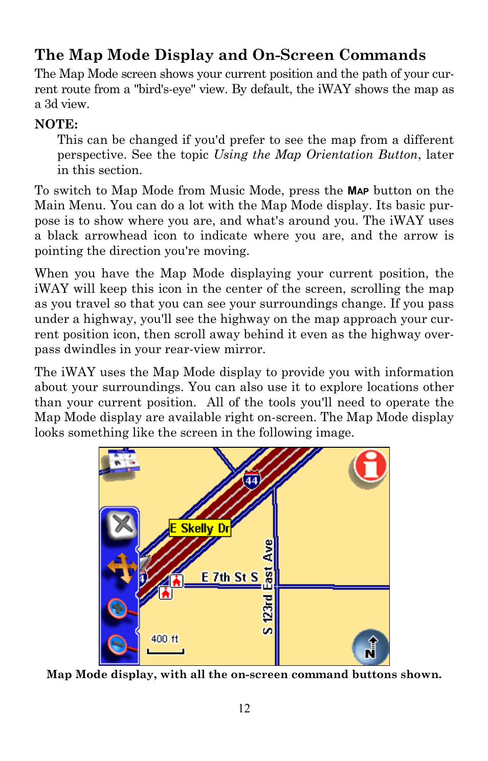 The map mode display and on-screen commands | Lowrance electronic 350c User Manual | Page 19 / 78