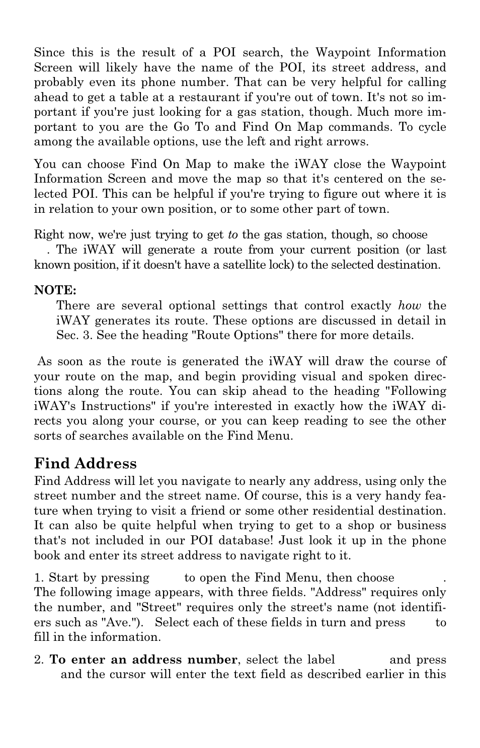 Find address | Lowrance electronic 100M User Manual | Page 52 / 68