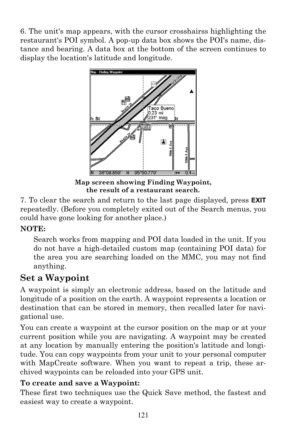 Set a waypoint | Lowrance electronic Lowrance LMS-522c iGPS User Manual | Page 131 / 252