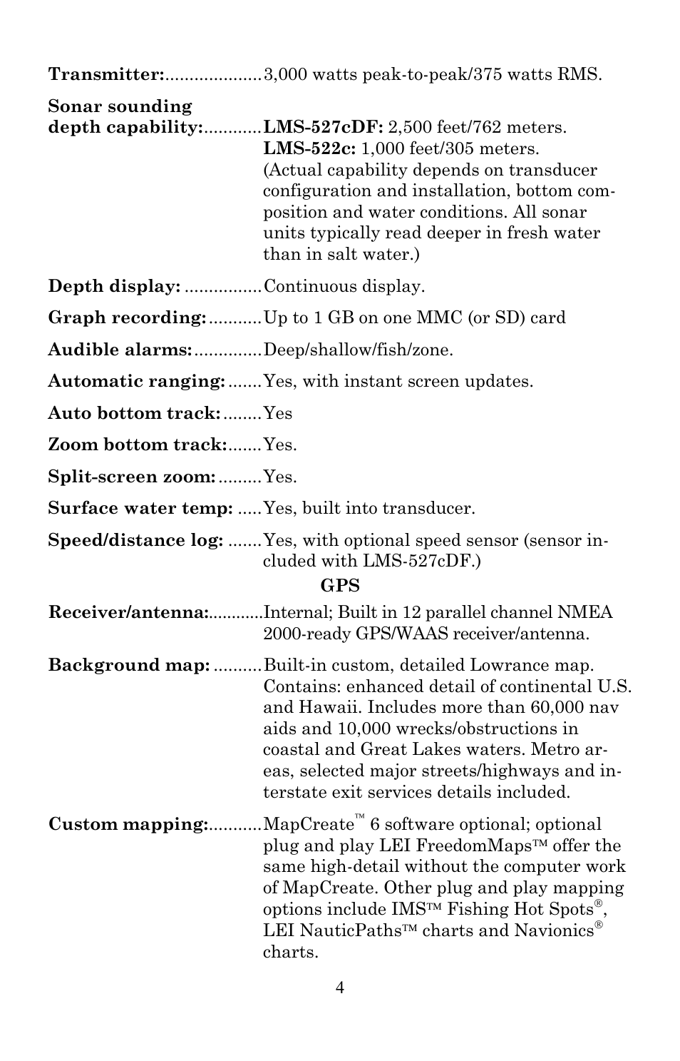 Lowrance electronic Lowrance LMS-522c iGPS User Manual | Page 14 / 252