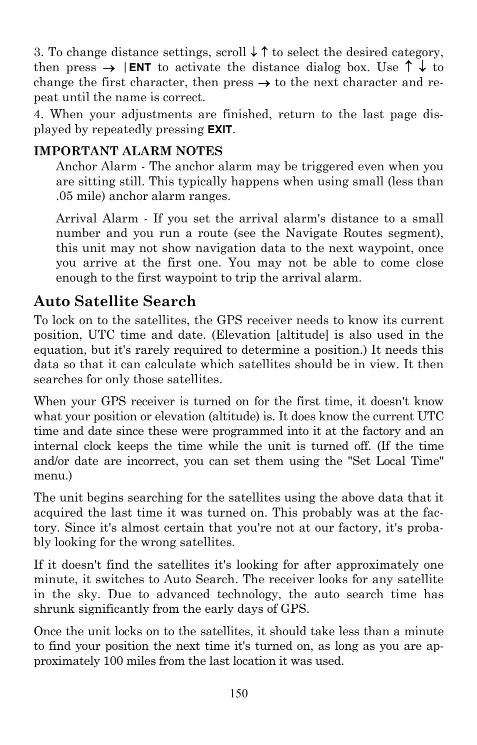 Auto satellite search | Lowrance electronic Lowrance LMS-522c iGPS User Manual | Page 160 / 252