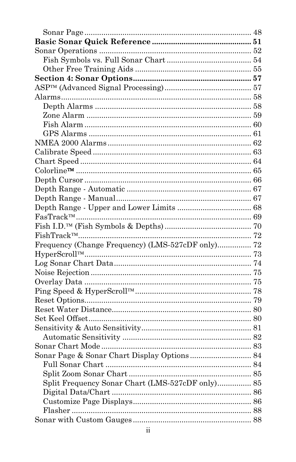 Lowrance electronic Lowrance LMS-522c iGPS User Manual | Page 4 / 252