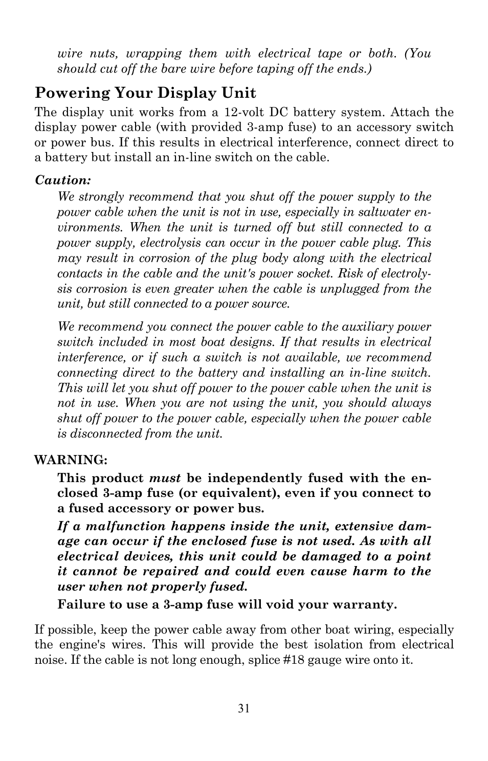 Powering your display unit | Lowrance electronic Lowrance LMS-522c iGPS User Manual | Page 41 / 252