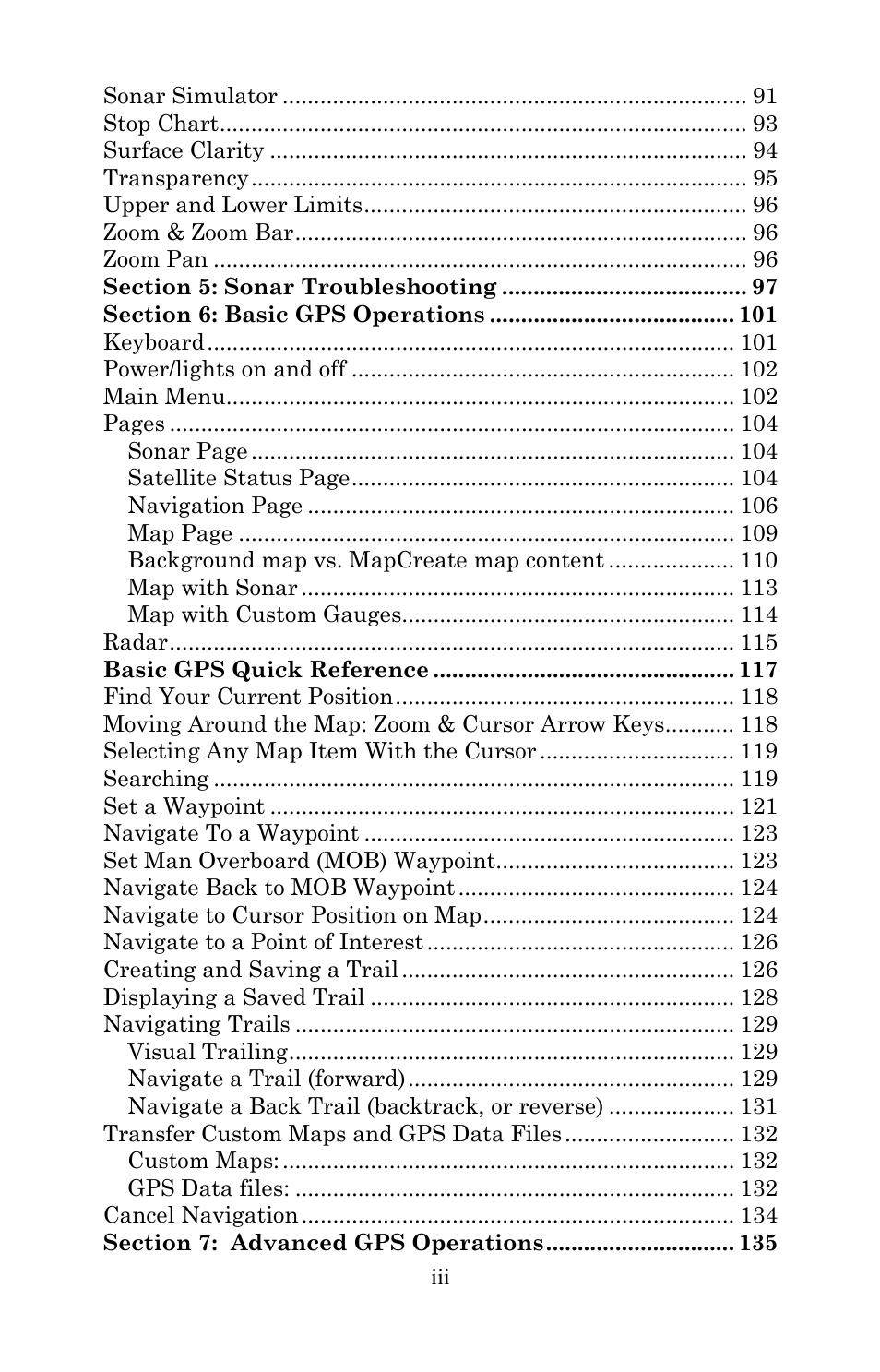 Lowrance electronic Lowrance LMS-522c iGPS User Manual | Page 5 / 252