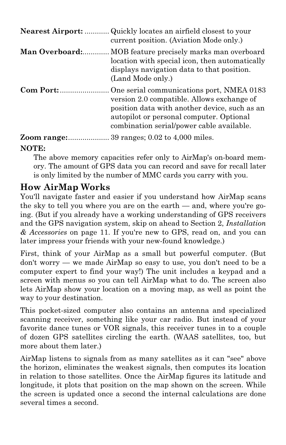 How airmap works | Lowrance electronic AirMap 500 User Manual | Page 11 / 132