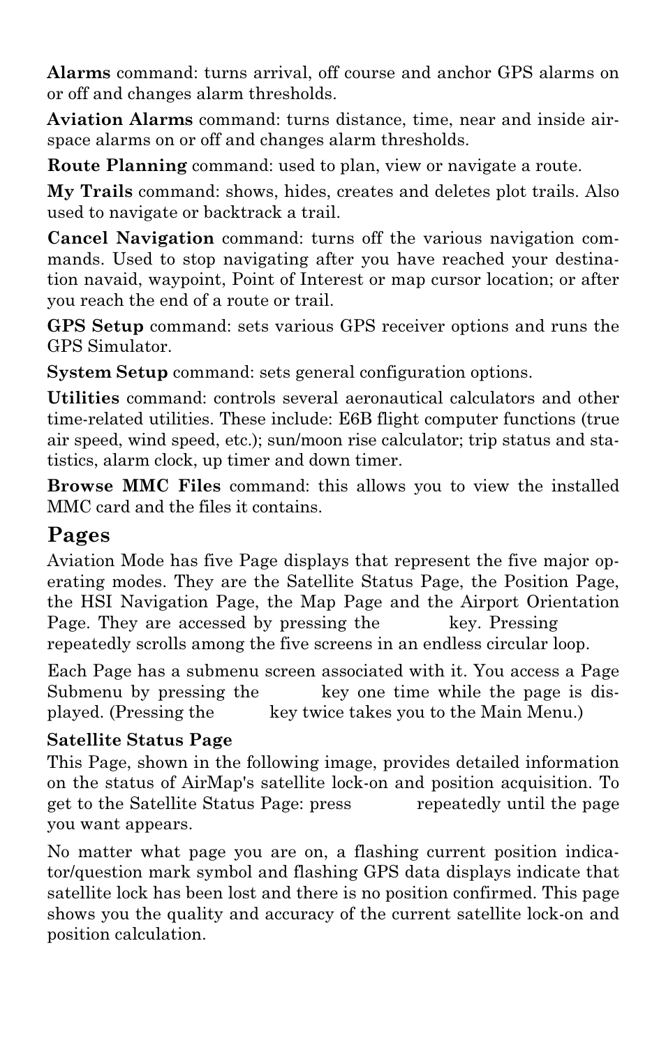 Pages | Lowrance electronic AirMap 500 User Manual | Page 25 / 132