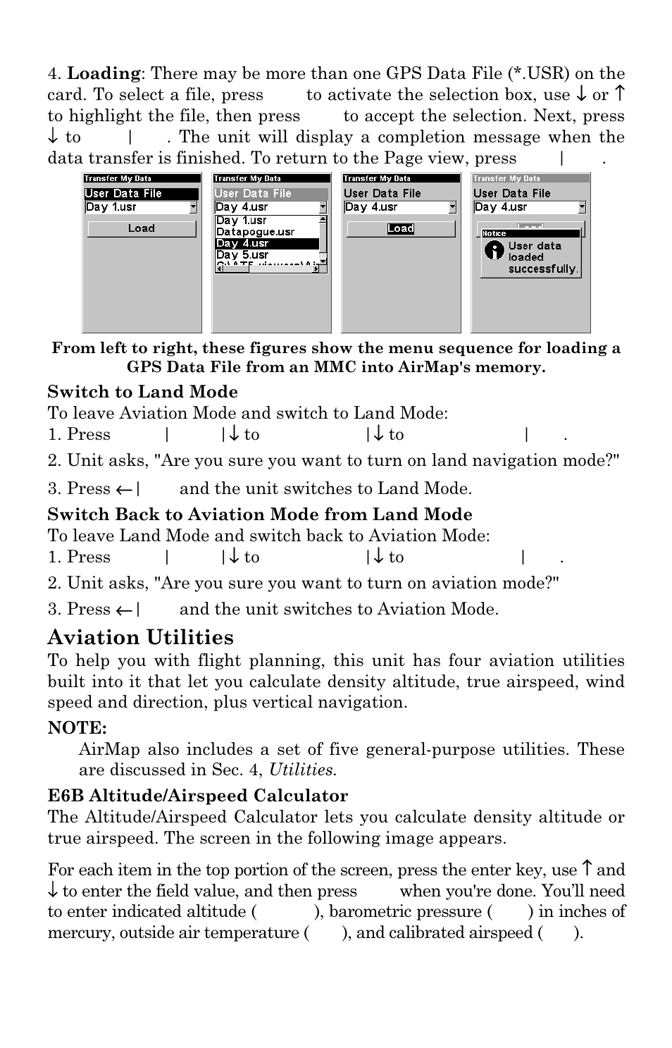 Aviation utilities | Lowrance electronic AirMap 500 User Manual | Page 48 / 132