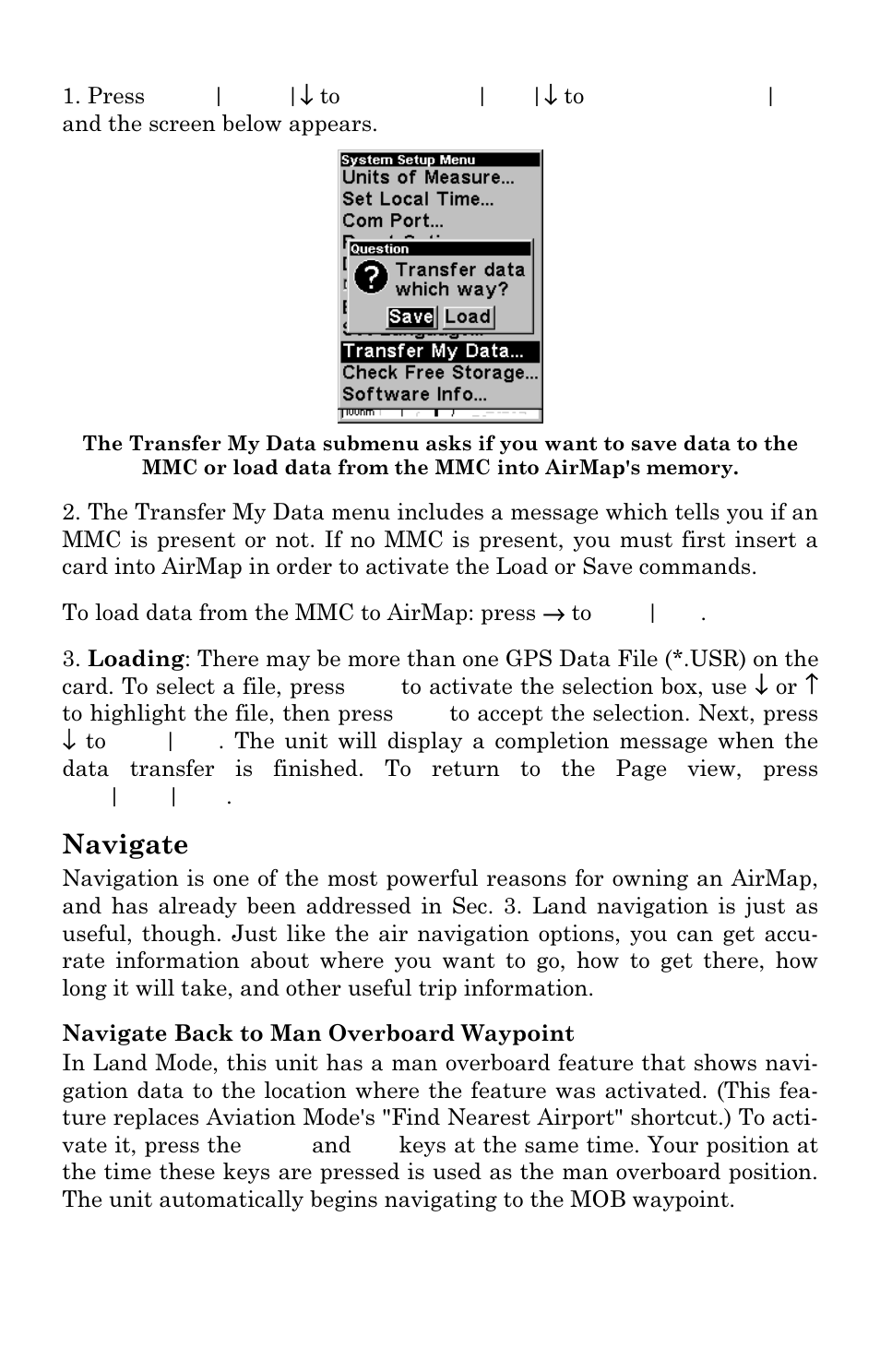 Navigate | Lowrance electronic AirMap 500 User Manual | Page 59 / 132