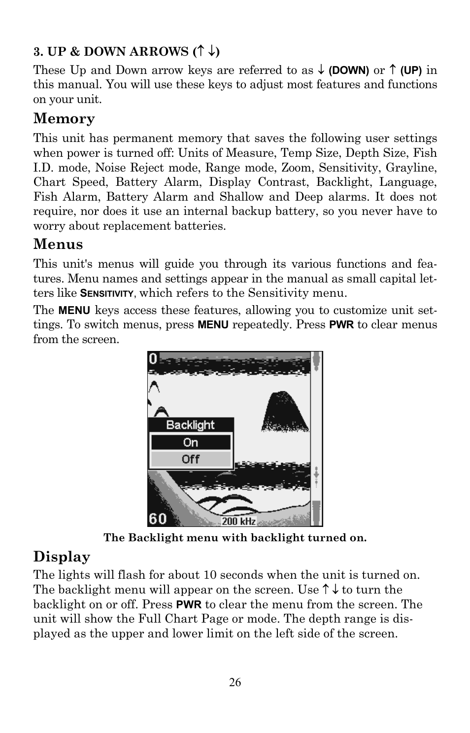 Menus, Display | Lowrance electronic X86 TX User Manual | Page 30 / 56
