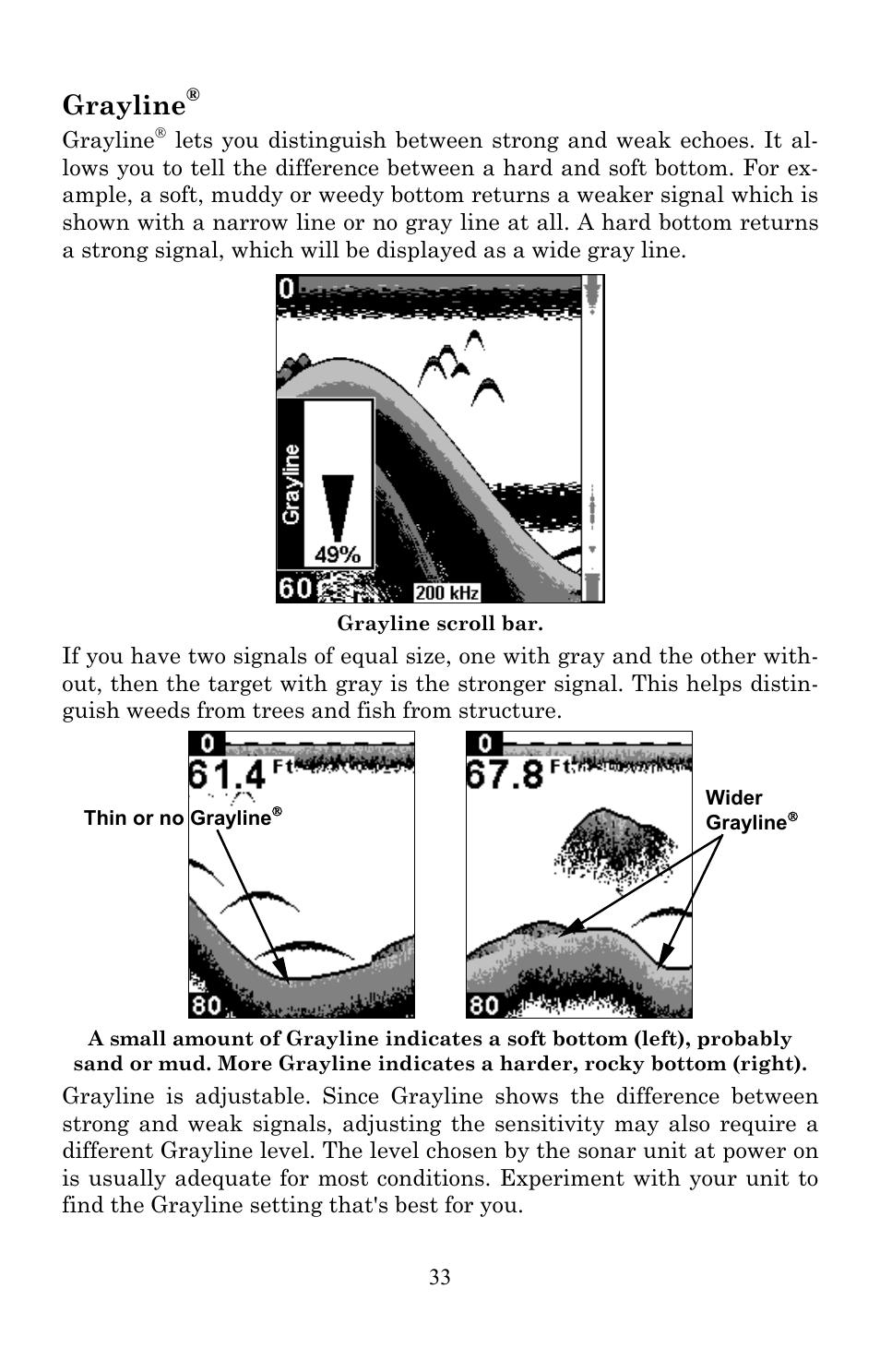 Grayline | Lowrance electronic X86 TX User Manual | Page 37 / 56