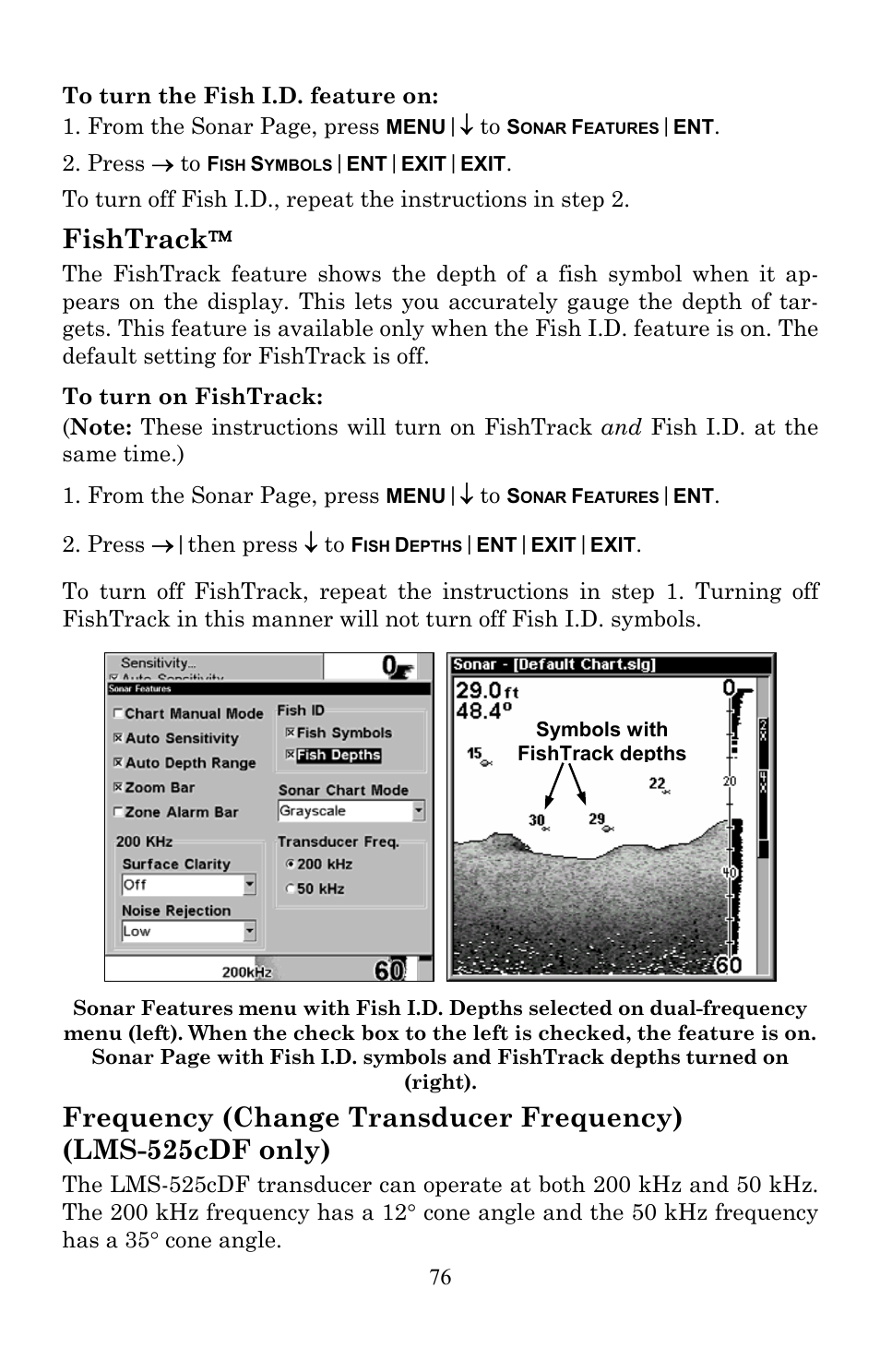 Fishtrack | Lowrance electronic Lowrance Fish-finding Sonar & Mapping GPS LMS-520C User Manual | Page 86 / 252