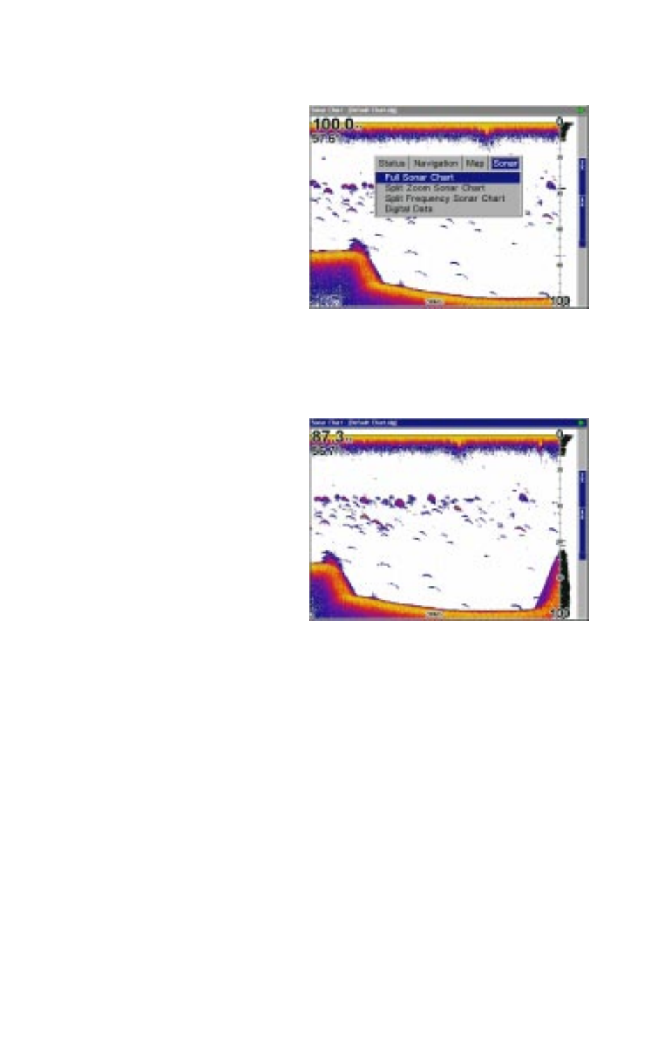 Sonar operation | Lowrance electronic LCX-16CI User Manual | Page 13 / 76