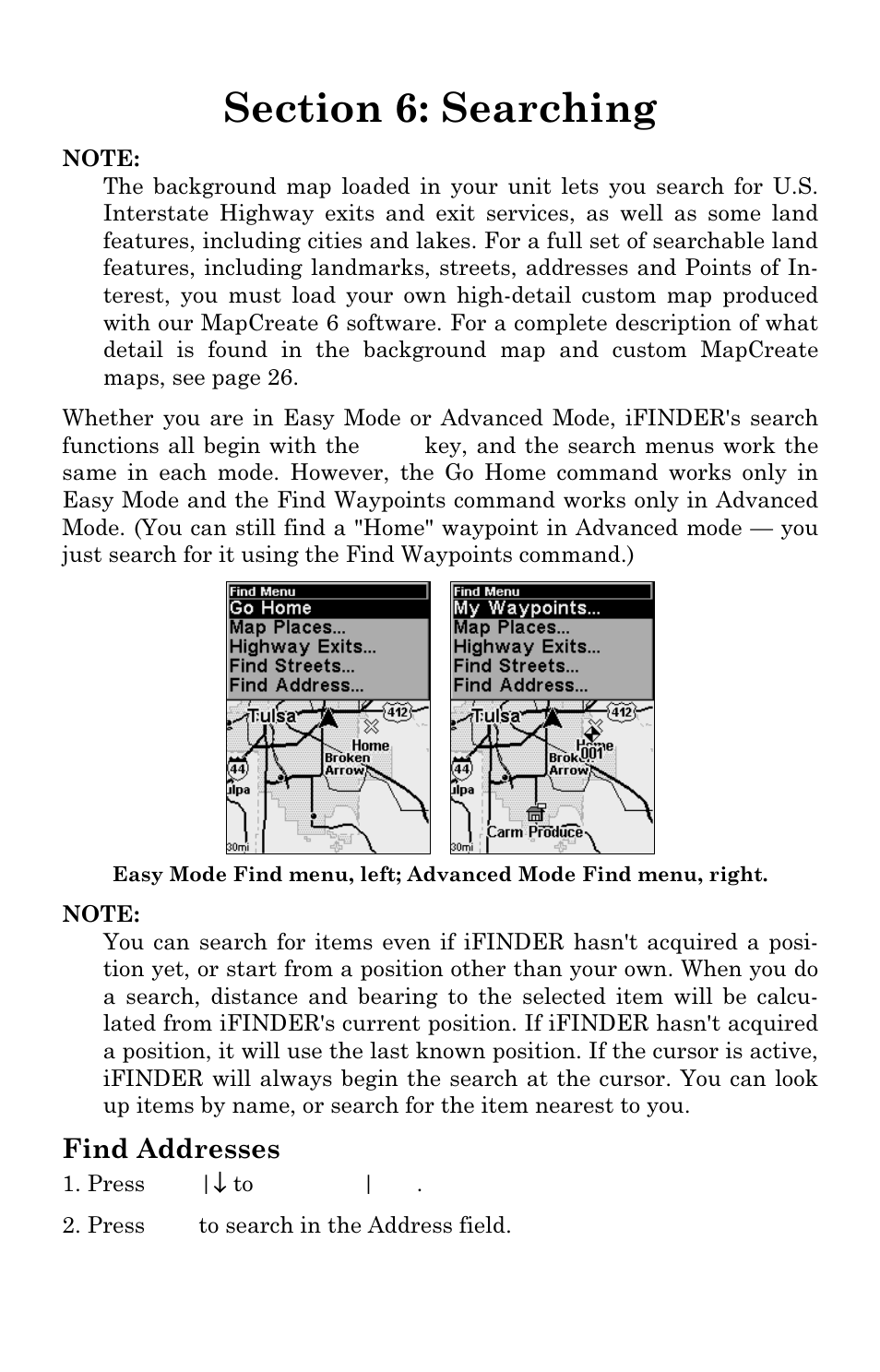 Find addresses | Lowrance electronic Lowrance iFINDER Pro User Manual | Page 105 / 132