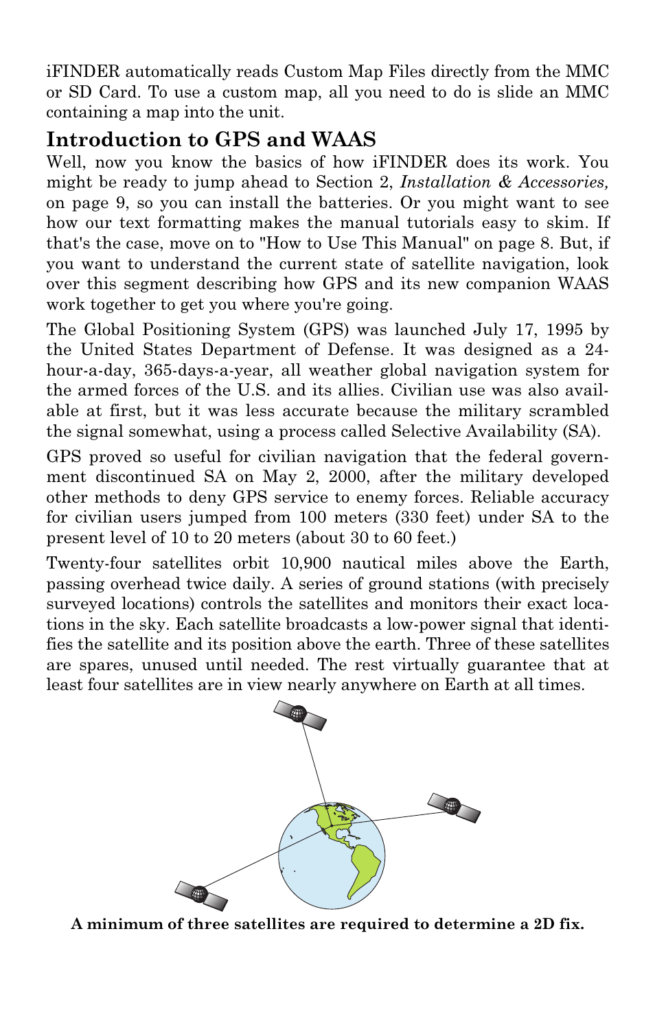 Introduction to gps and waas | Lowrance electronic Lowrance iFINDER Pro User Manual | Page 14 / 132