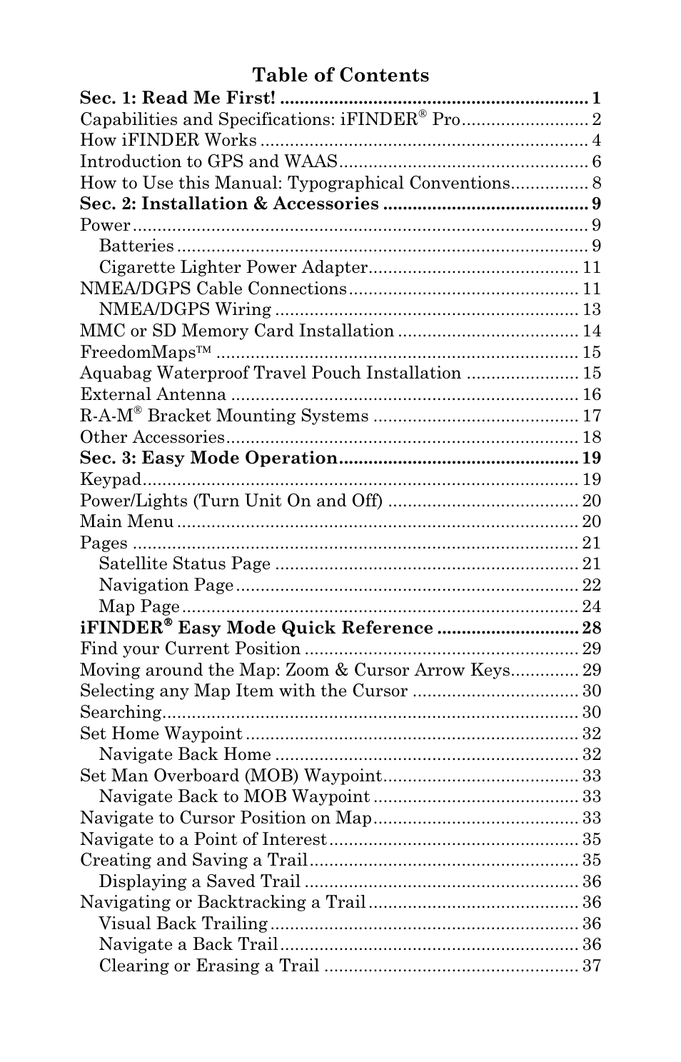 Lowrance electronic Lowrance iFINDER Pro User Manual | Page 3 / 132
