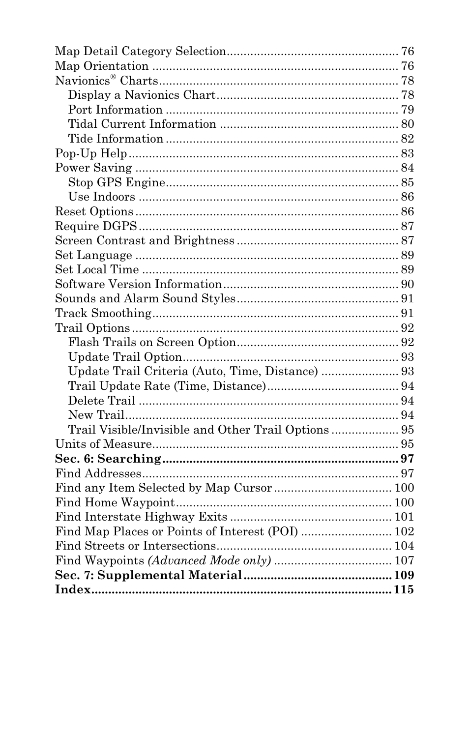 Lowrance electronic Lowrance iFINDER Pro User Manual | Page 6 / 132