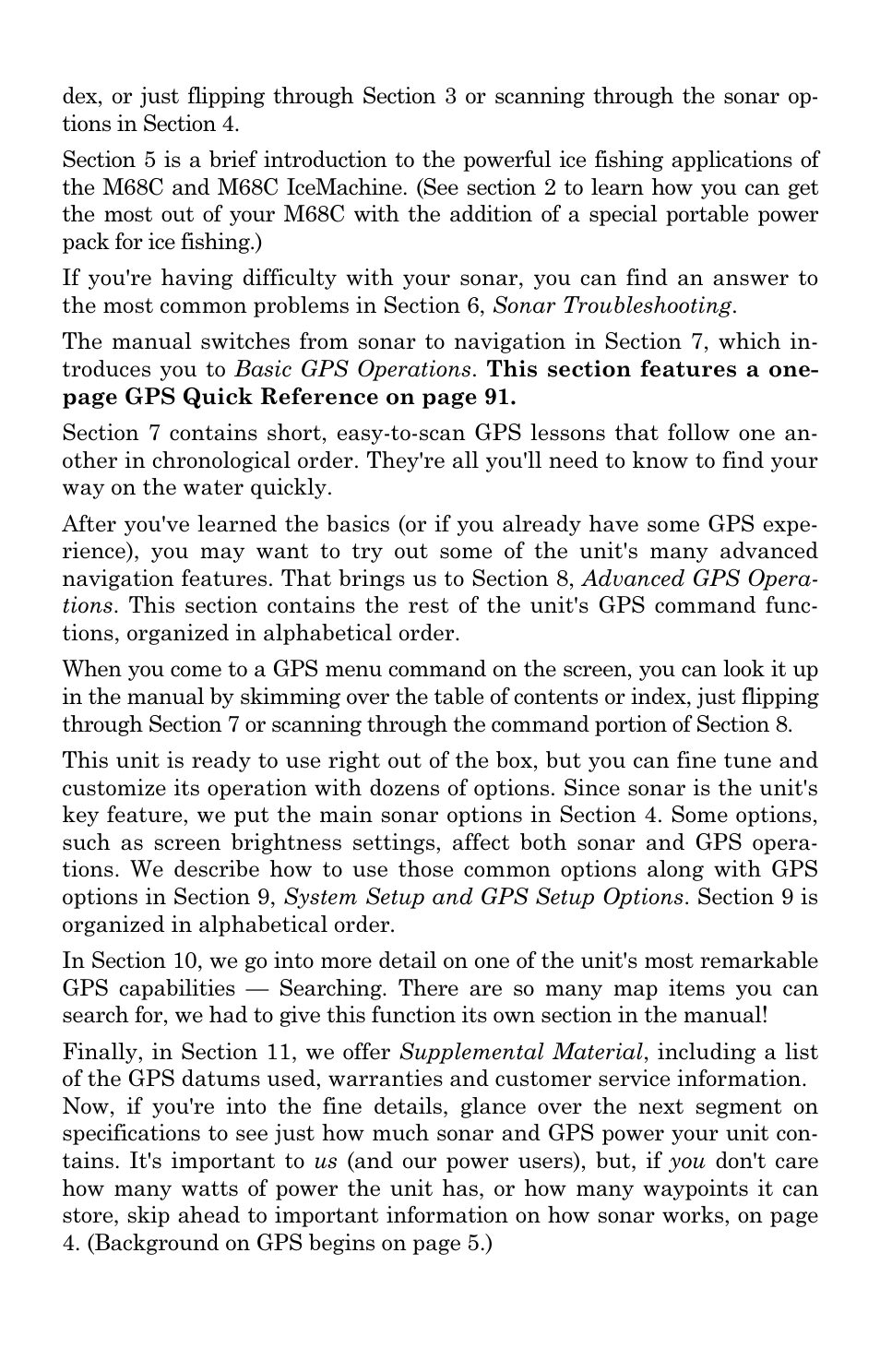 Lowrance electronic M68C IceMachine User Manual | Page 10 / 176