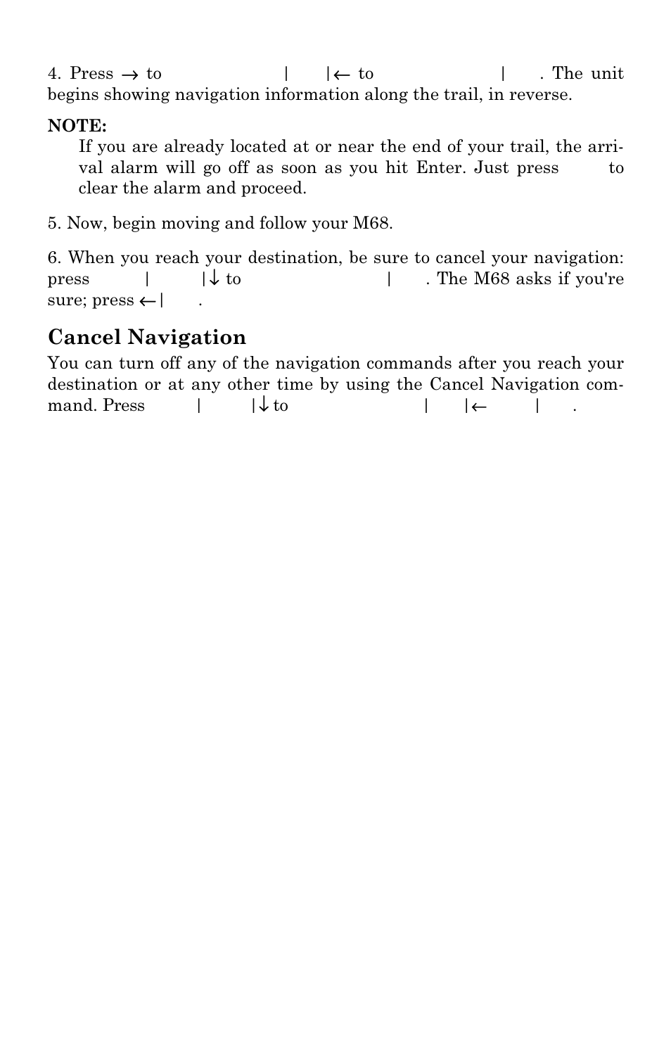 Cancel navigation | Lowrance electronic M68C IceMachine User Manual | Page 113 / 176
