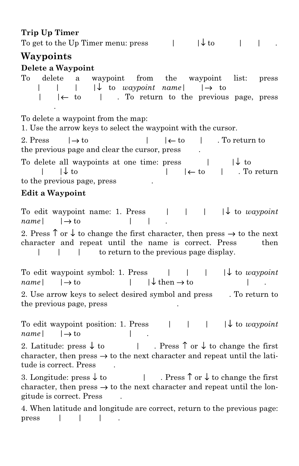 Waypoints | Lowrance electronic M68C IceMachine User Manual | Page 125 / 176