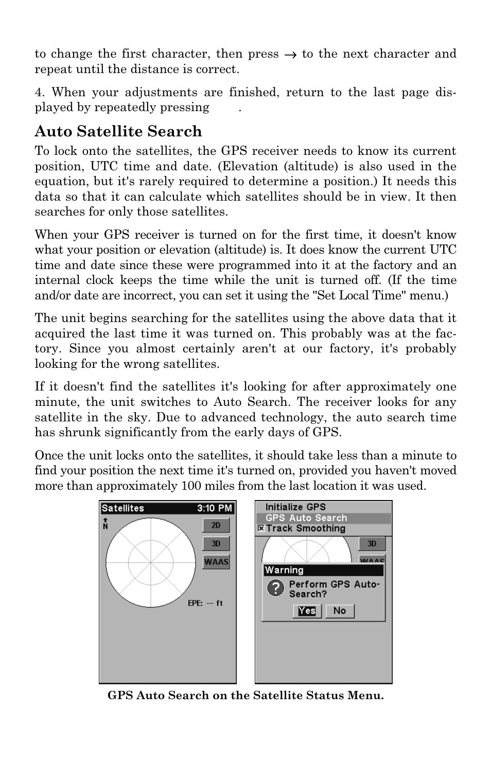 Auto satellite search | Lowrance electronic M68C IceMachine User Manual | Page 128 / 176