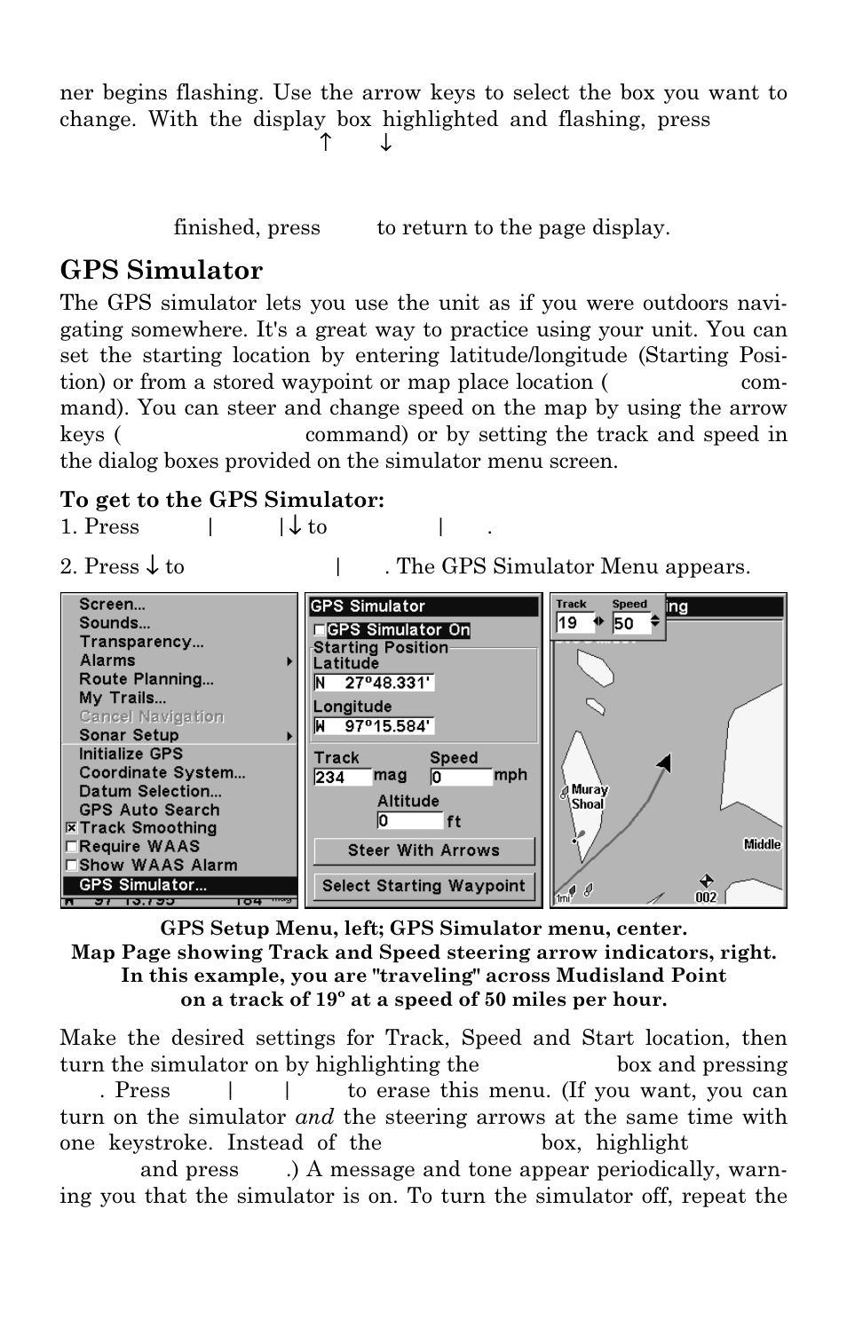 Gps simulator | Lowrance electronic M68C IceMachine User Manual | Page 133 / 176
