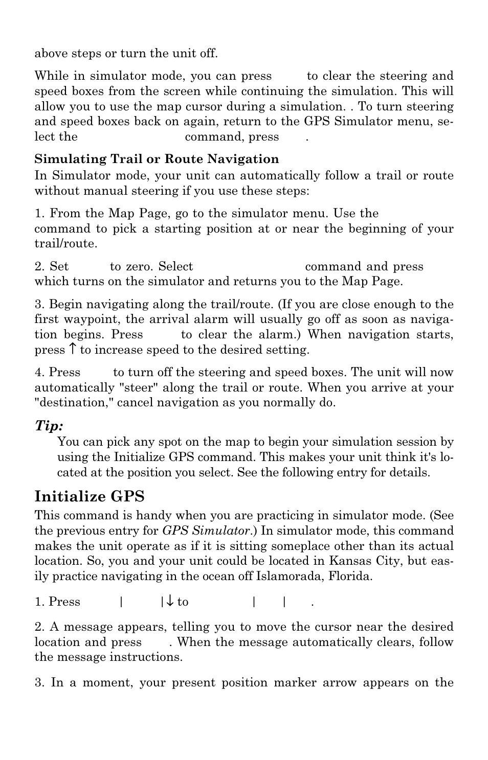 Initialize gps | Lowrance electronic M68C IceMachine User Manual | Page 134 / 176
