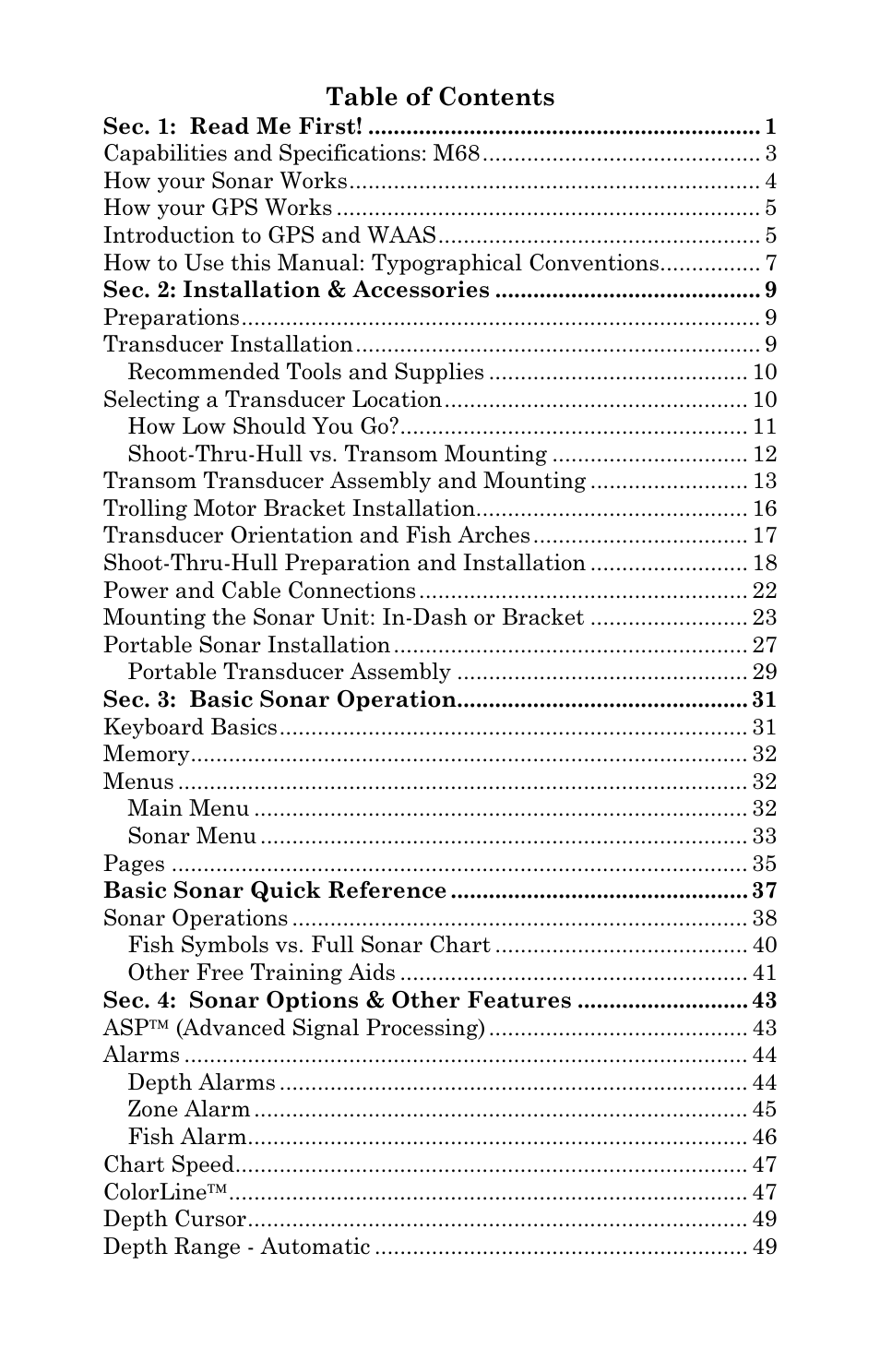Lowrance electronic M68C IceMachine User Manual | Page 3 / 176