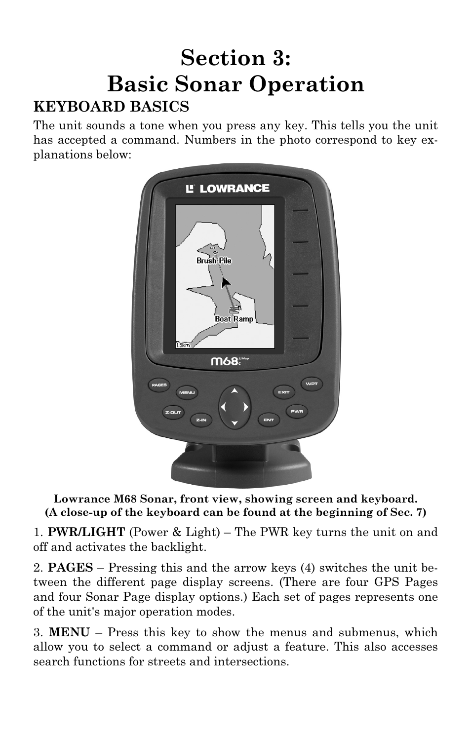 Keyboard basics | Lowrance electronic M68C IceMachine User Manual | Page 39 / 176