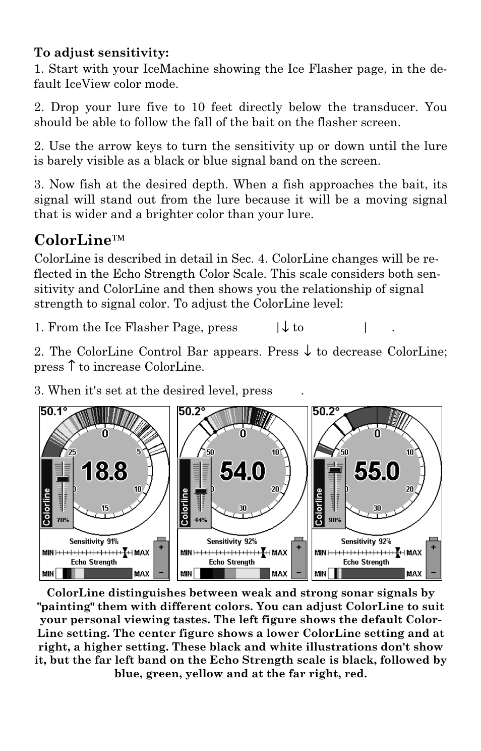 Colorline | Lowrance electronic M68C IceMachine User Manual | Page 79 / 176