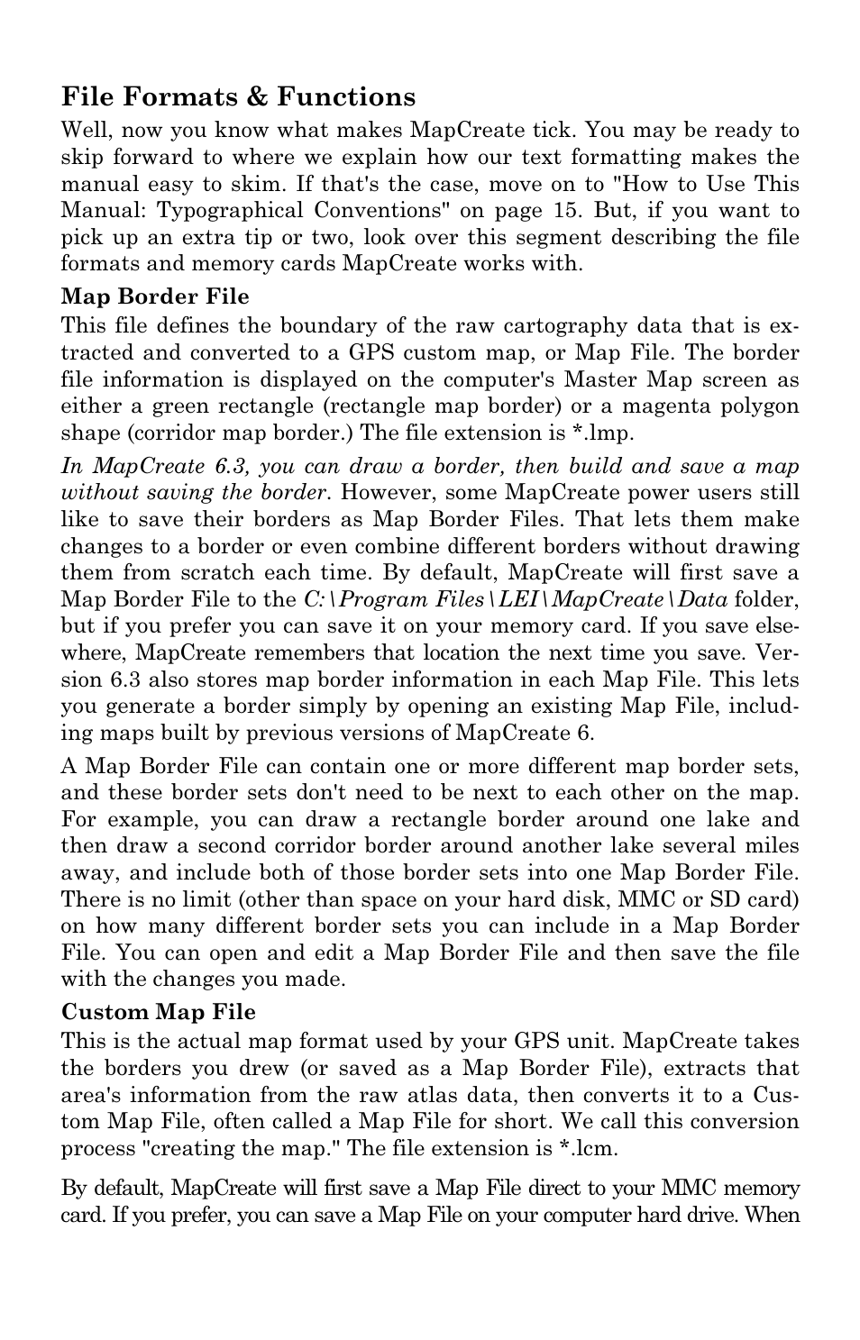File formats & functions | Lowrance electronic 6 User Manual | Page 13 / 108