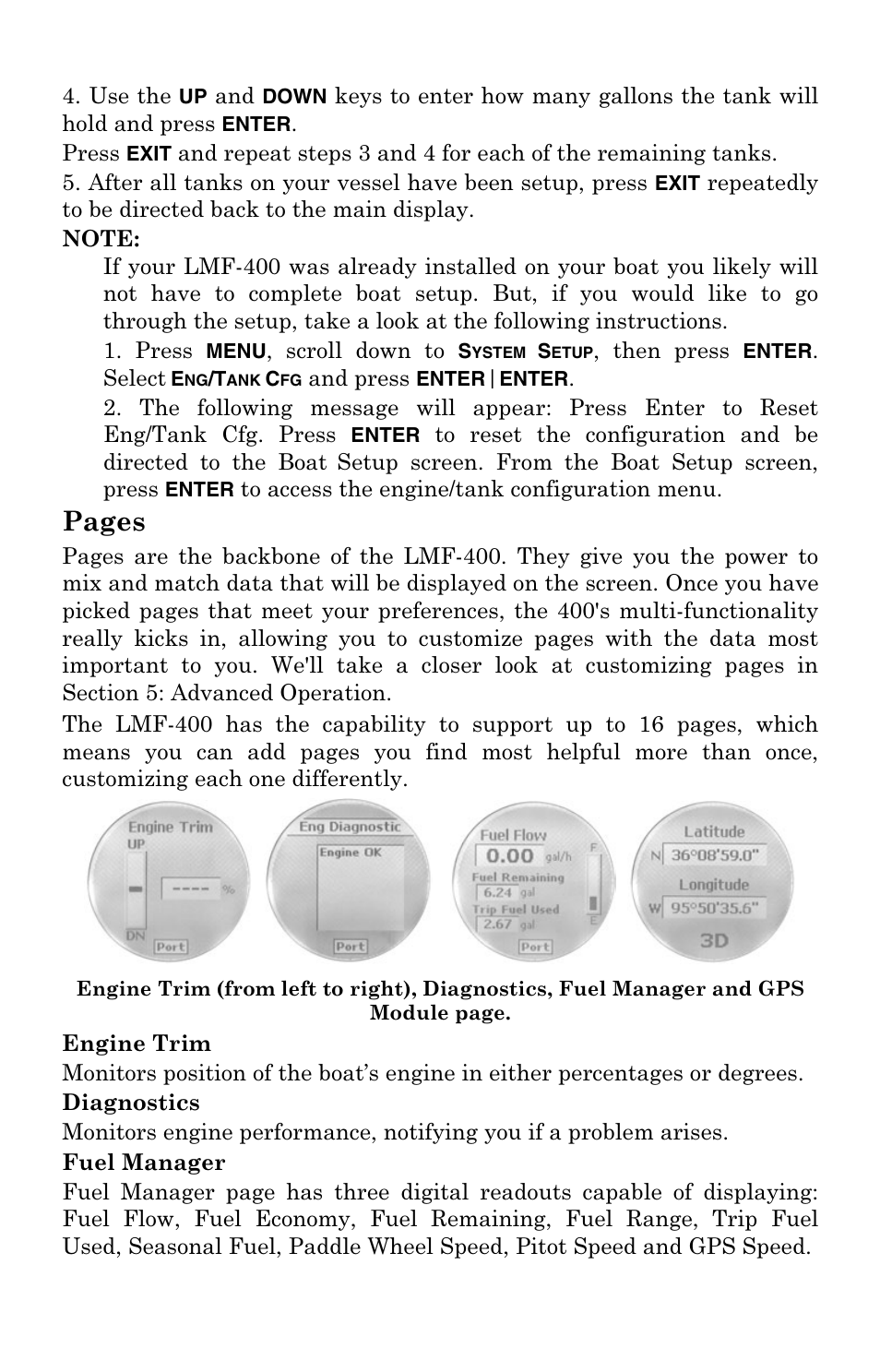 Pages | Lowrance electronic LMF-400 User Manual | Page 12 / 48
