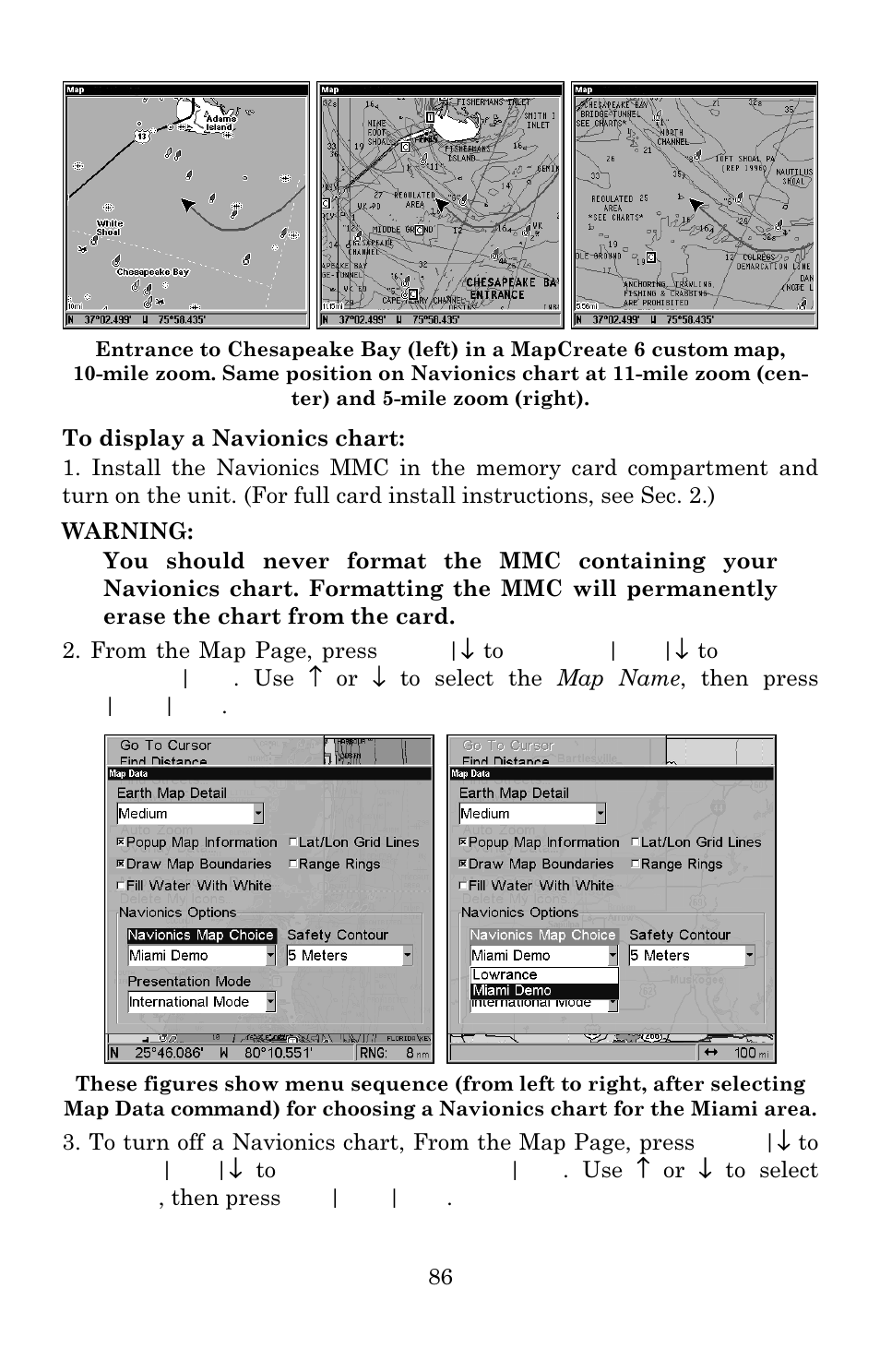 Lowrance electronic 480C User Manual | Page 92 / 140