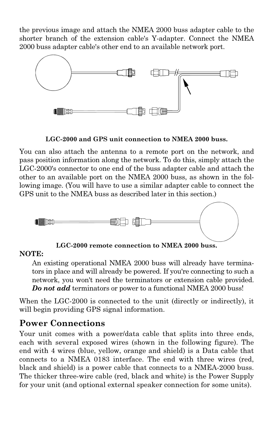 Power connections | Lowrance electronic Lowrance GlobalMap 5500C User Manual | Page 19 / 136