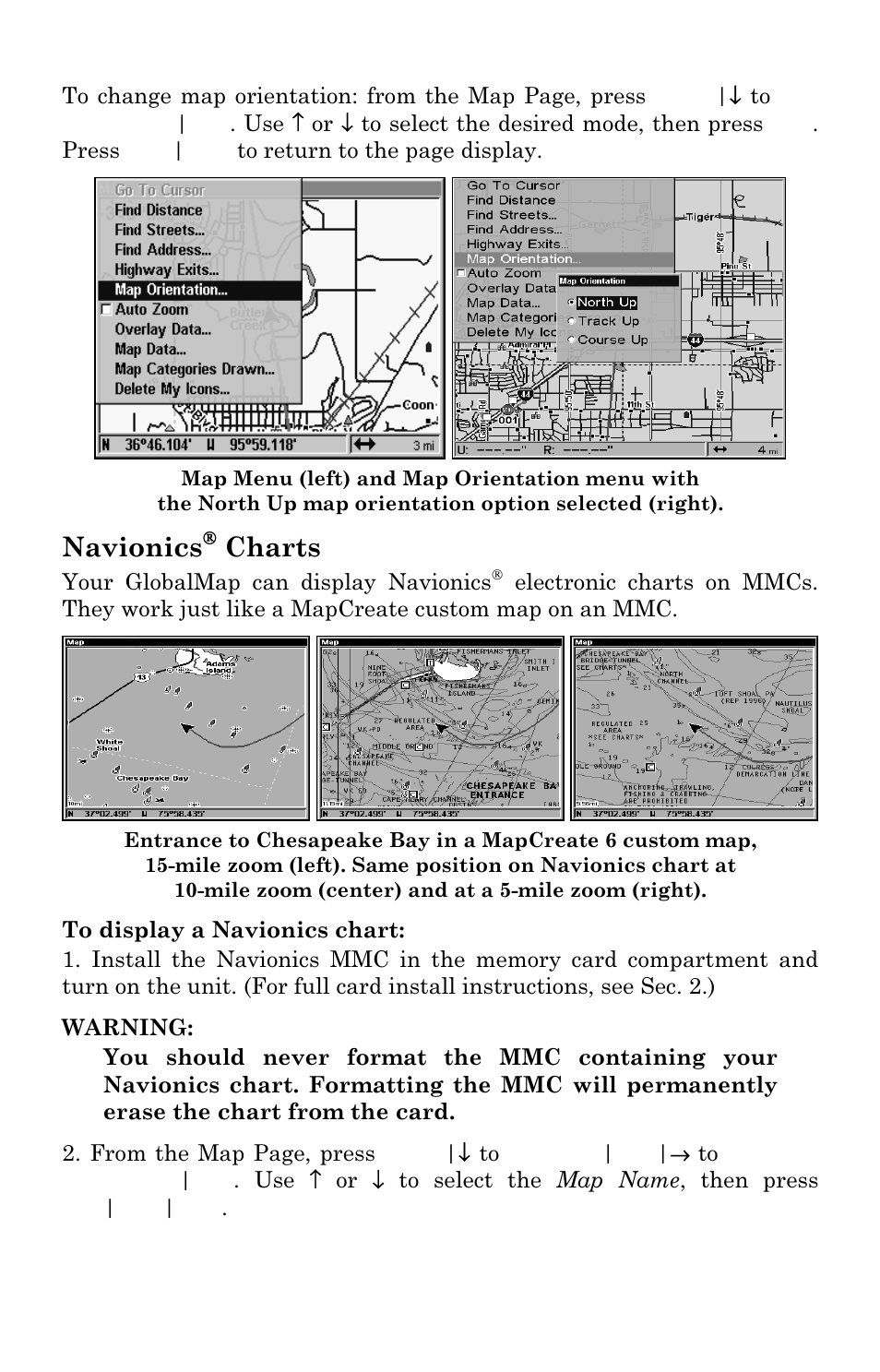Navionics, Charts | Lowrance electronic Lowrance GlobalMap 5500C User Manual | Page 89 / 136
