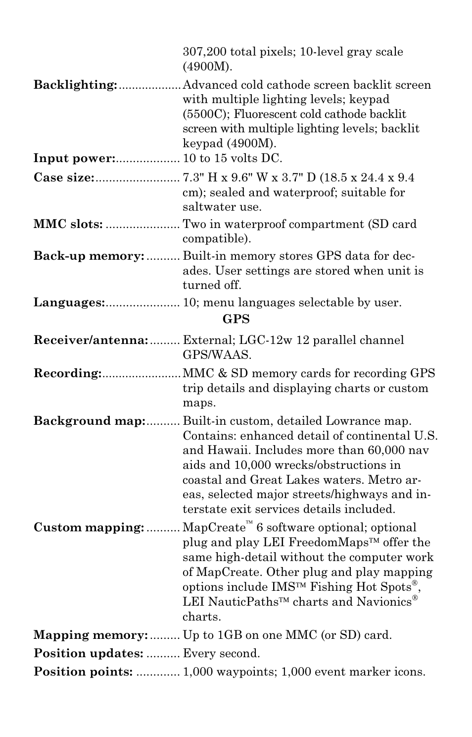 Lowrance electronic Lowrance GlobalMap 5500C User Manual | Page 9 / 136
