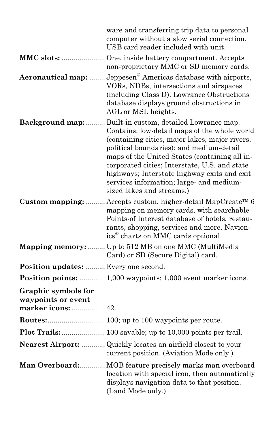 Lowrance electronic AirMap 2000C User Manual | Page 10 / 148