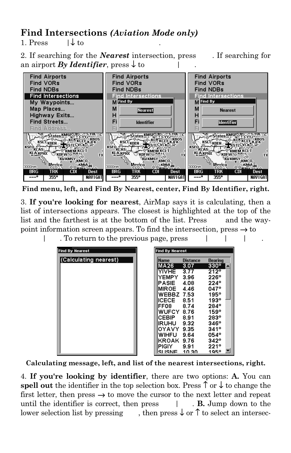 Aviation mode only) | Lowrance electronic AirMap 2000C User Manual | Page 121 / 148