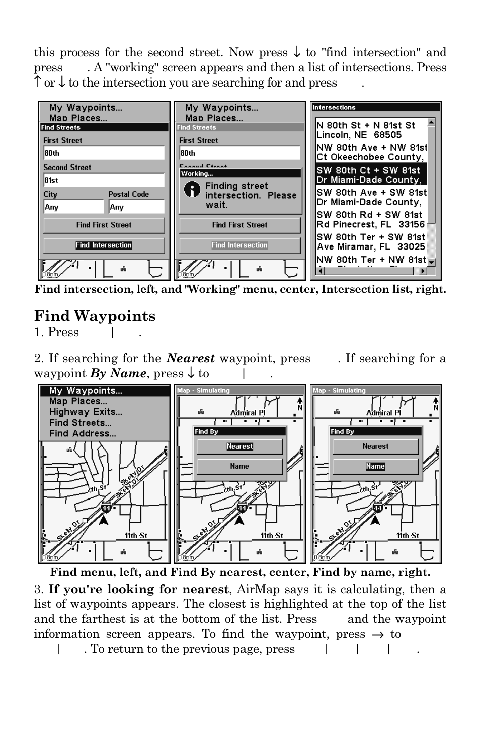 Find waypoints | Lowrance electronic AirMap 2000C User Manual | Page 130 / 148