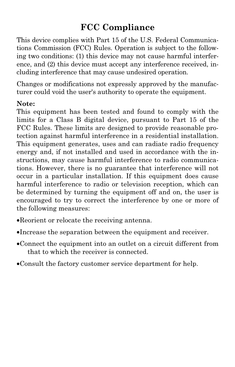 Fcc compliance | Lowrance electronic AirMap 2000C User Manual | Page 137 / 148