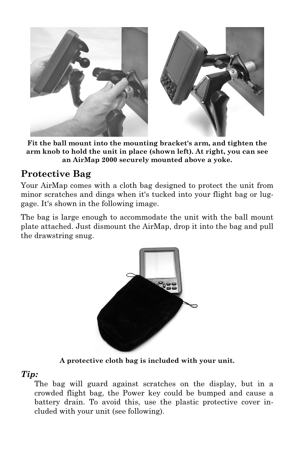 Protective bag | Lowrance electronic AirMap 2000C User Manual | Page 23 / 148