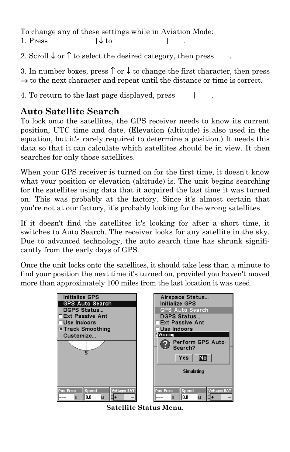 Auto satellite search | Lowrance electronic AirMap 2000C User Manual | Page 87 / 148