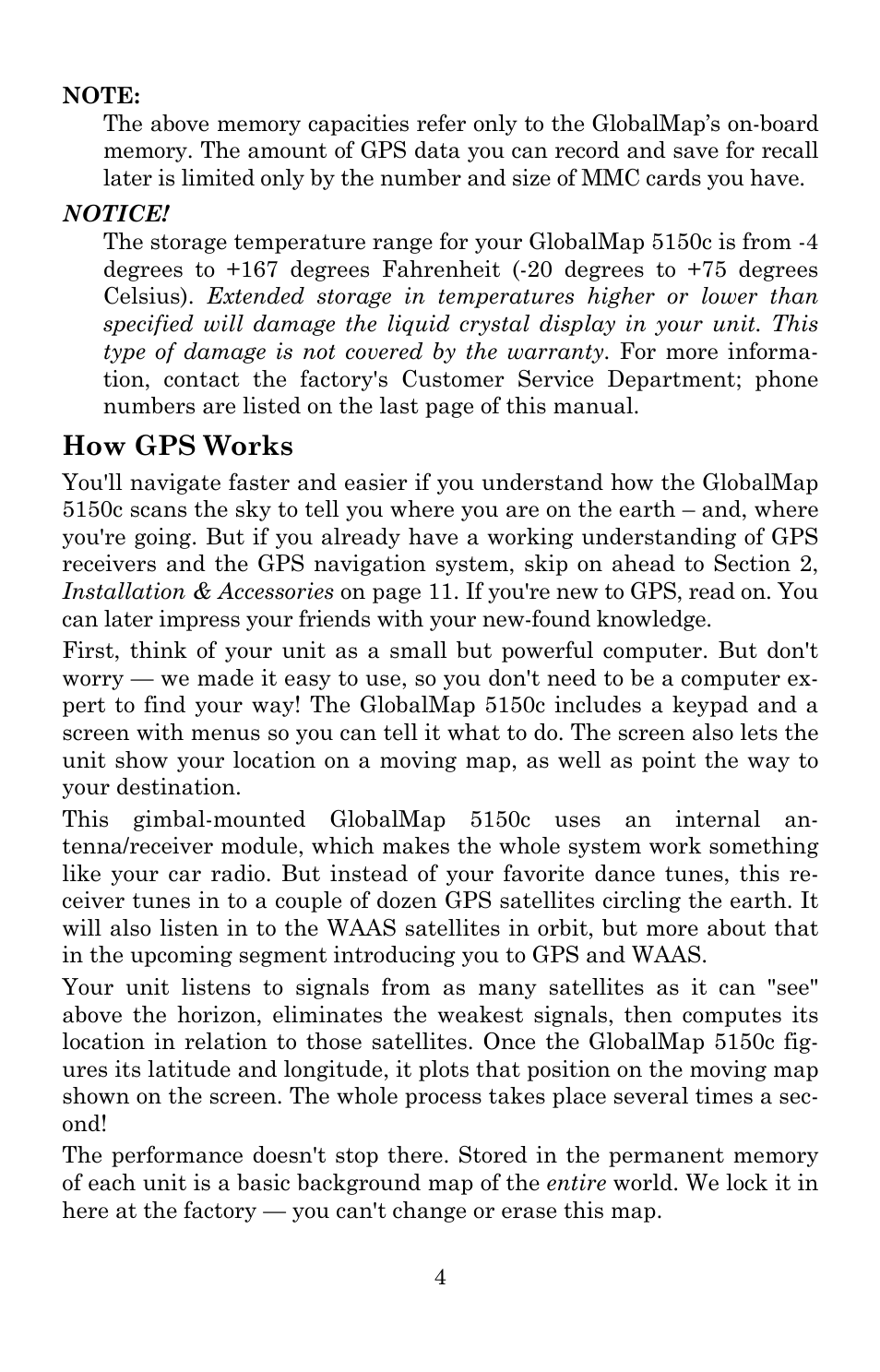 How gps works | Lowrance electronic 5150C User Manual | Page 10 / 140