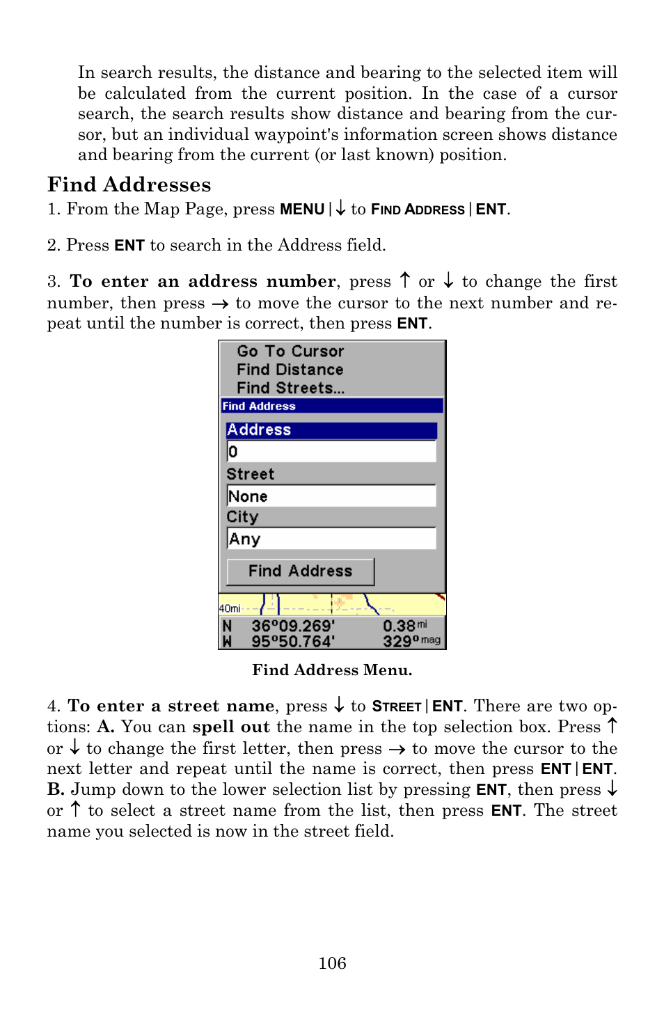 Find addresses | Lowrance electronic 5150C User Manual | Page 112 / 140