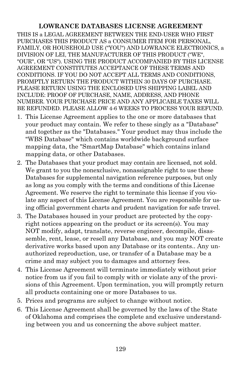 Lowrance electronic 5150C User Manual | Page 135 / 140