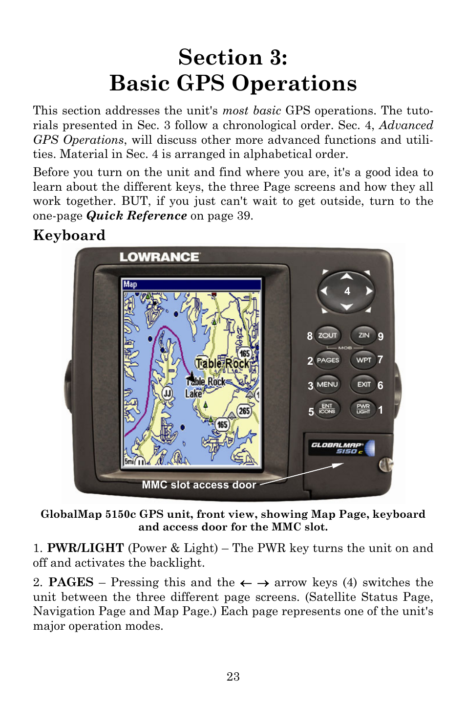 Keyboard | Lowrance electronic 5150C User Manual | Page 29 / 140