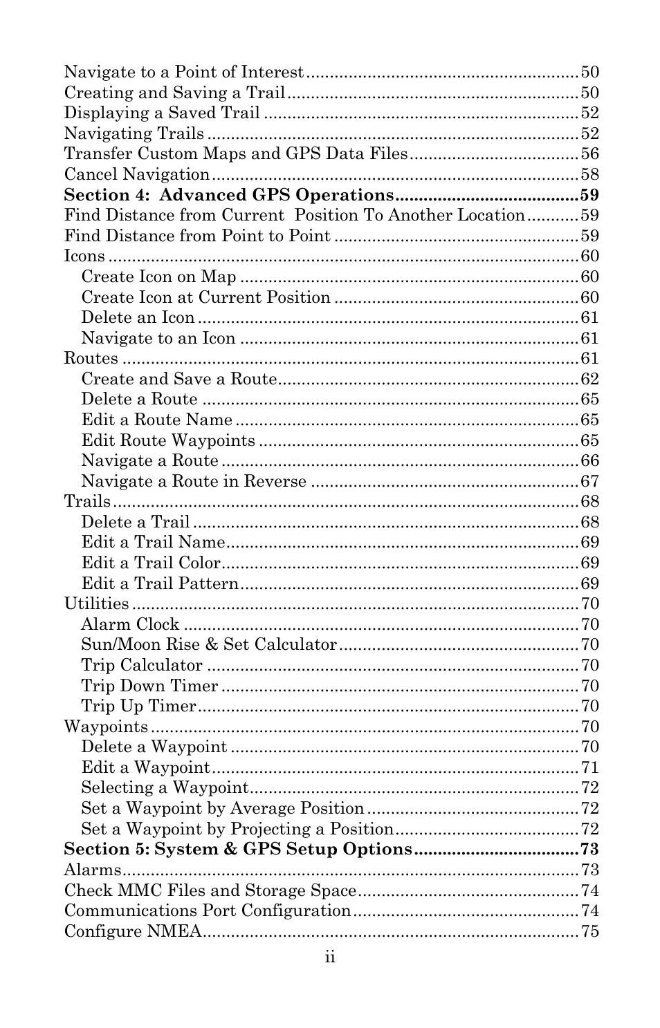 Lowrance electronic 5150C User Manual | Page 4 / 140