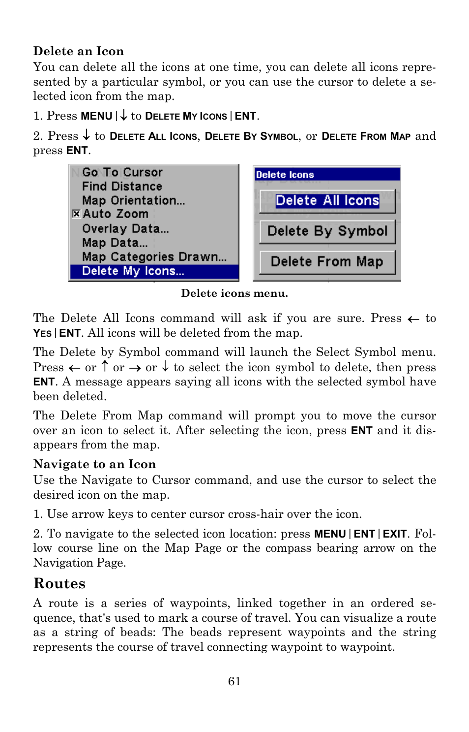 Routes | Lowrance electronic 5150C User Manual | Page 67 / 140