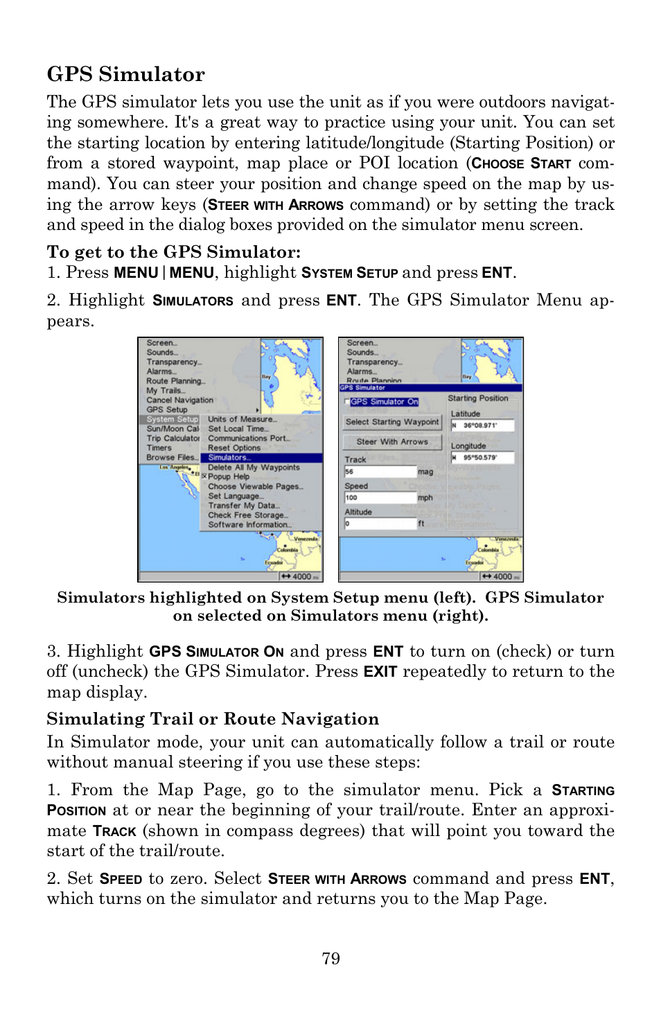 Gps simulator | Lowrance electronic 5150C User Manual | Page 85 / 140