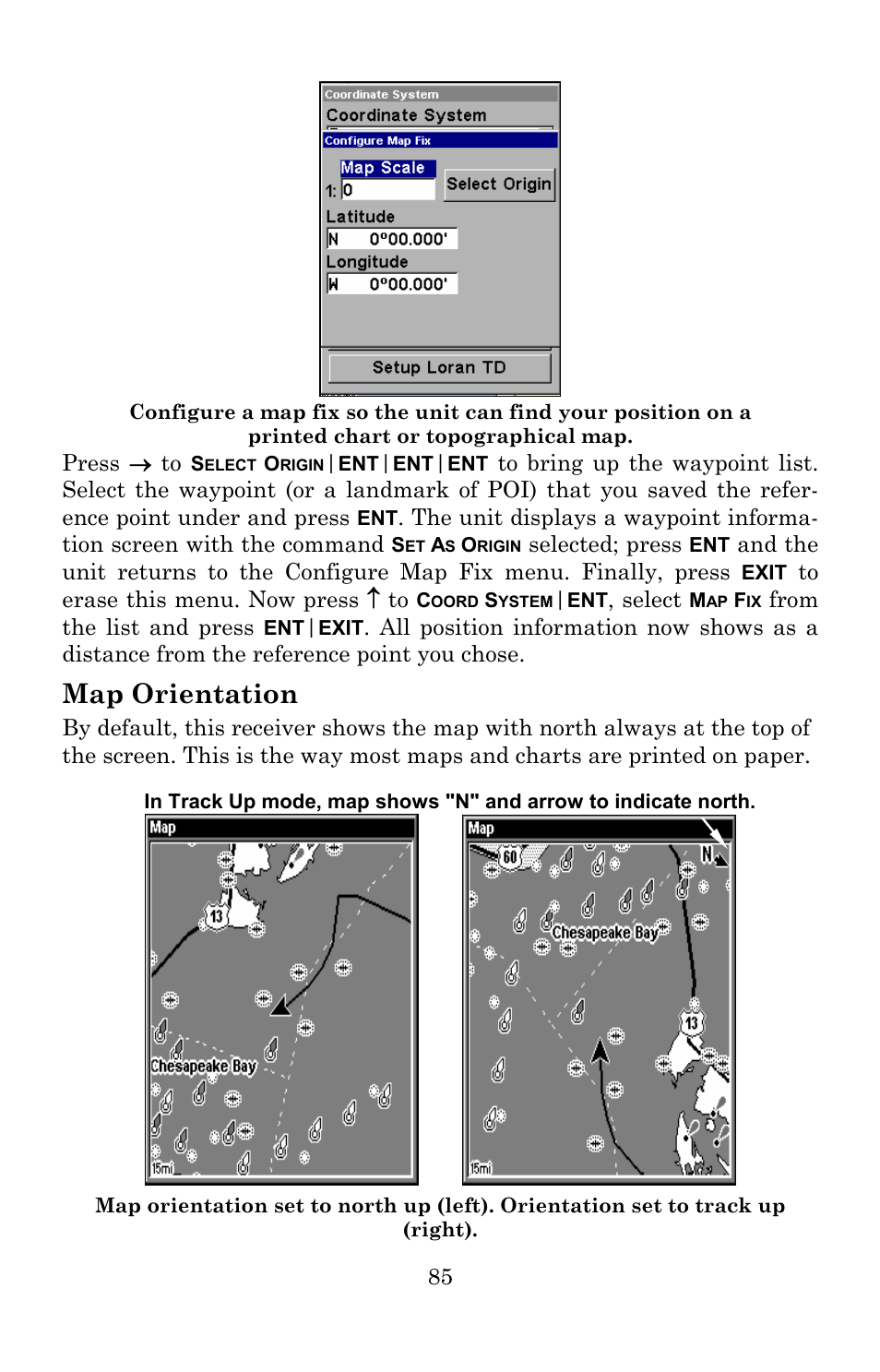 Map orientation | Lowrance electronic 5150C User Manual | Page 91 / 140