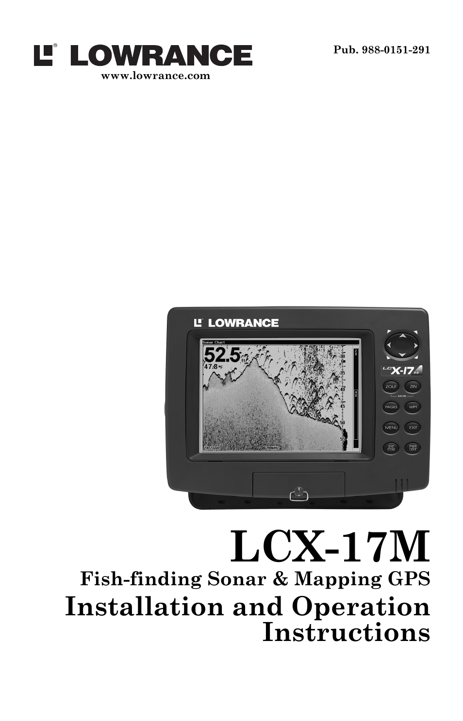 Lowrance electronic LCX-17M User Manual | 204 pages